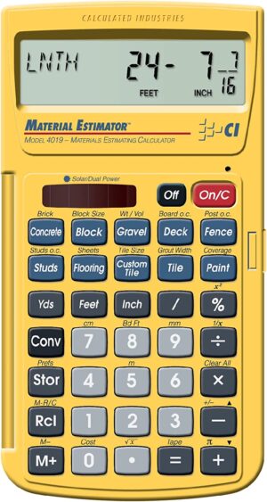 Materials Estimating Calculator