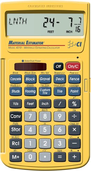 Materials Estimating Calculator