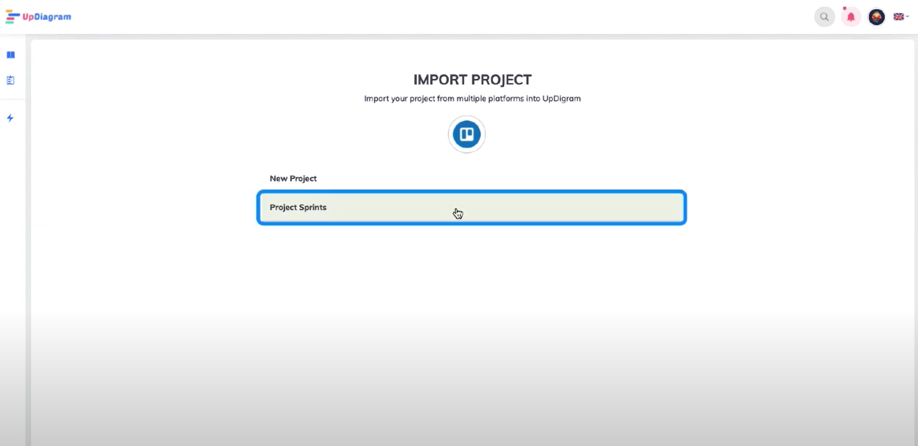 Select Project To Import Trello