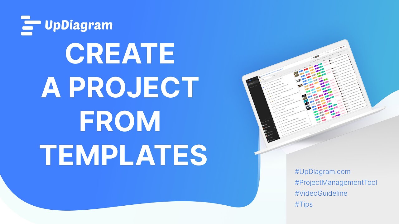 Create project from templates – UpDiagram Short Guide video