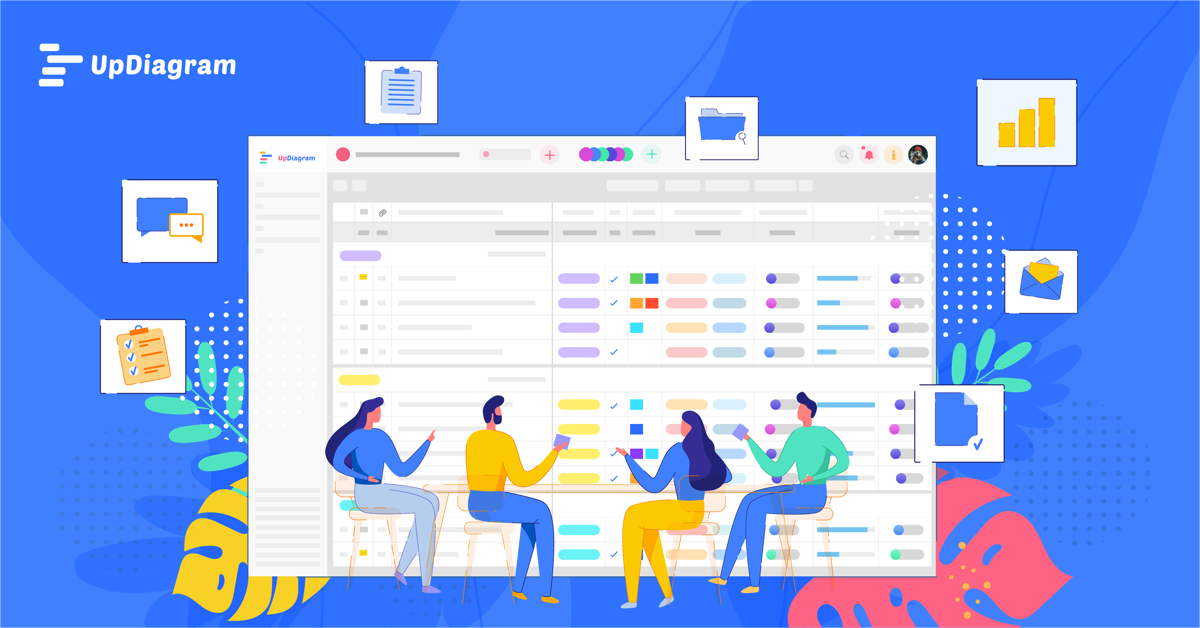 UpDiagram's task management software interface