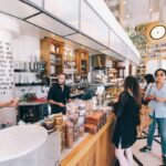 Image of the order counter of a coffee shop