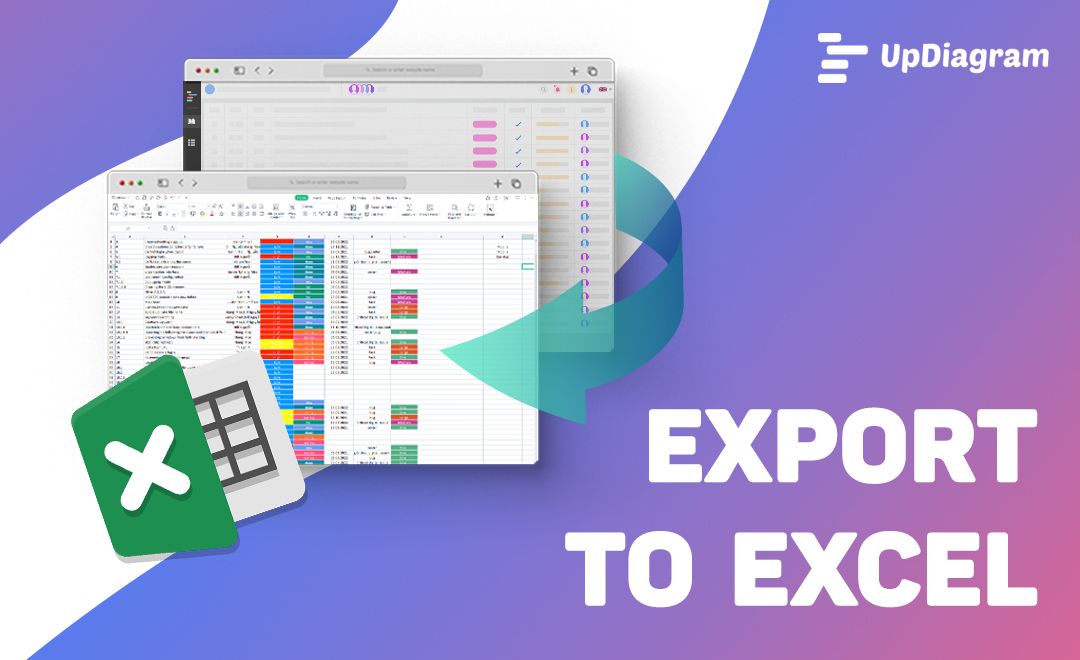 Export data from UpDiagram to Excel