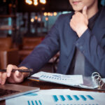 Man working in front of computer