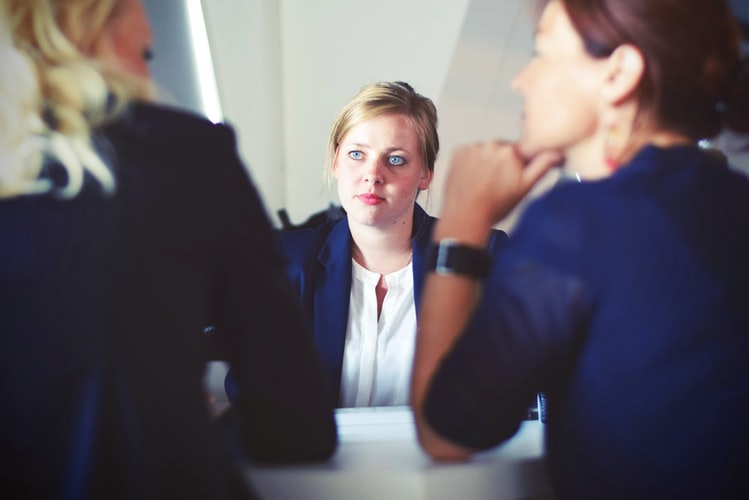 Image of a woman doing customer service