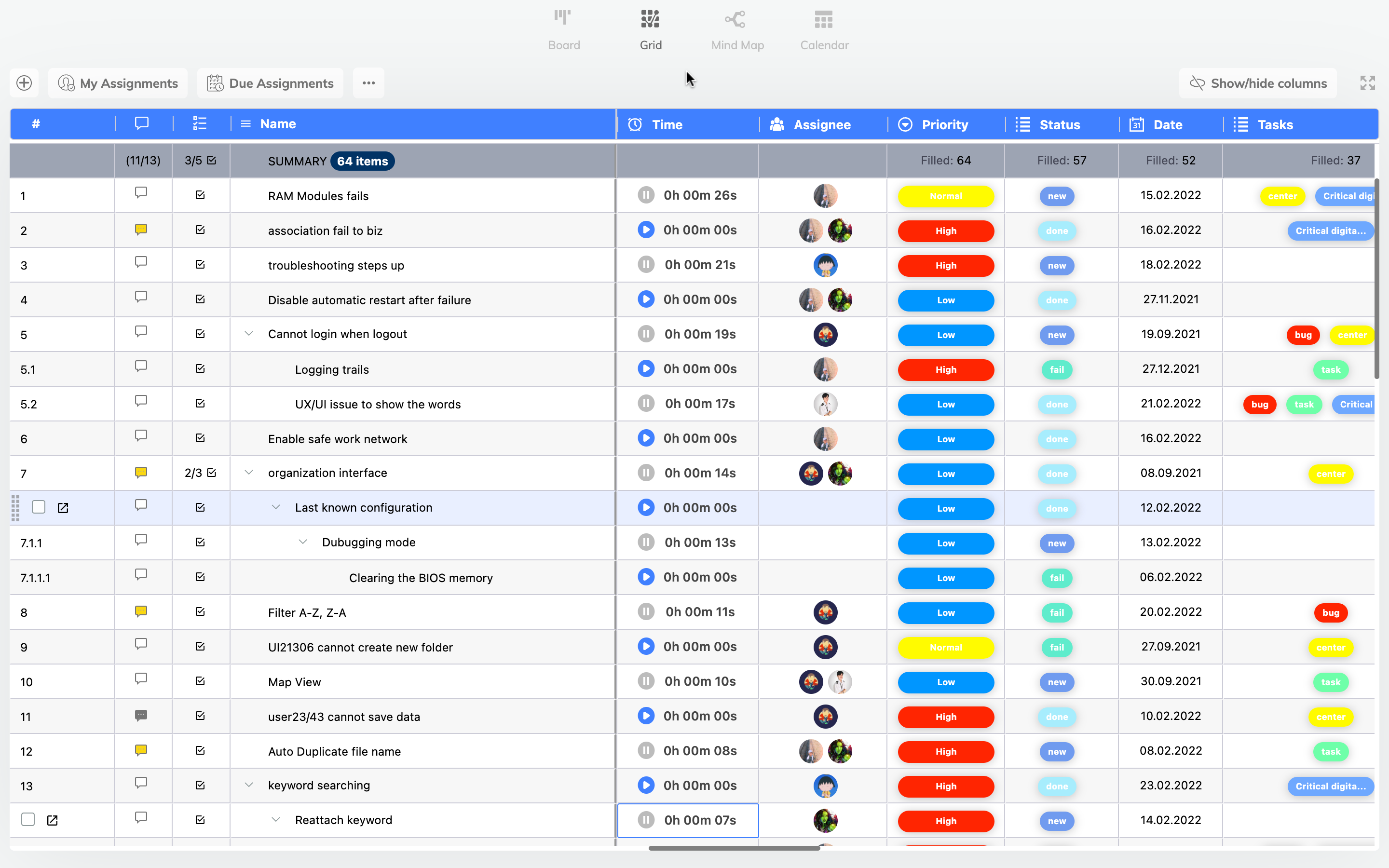 time tracking